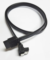 Кабель (интерфейсный, Serial  ATA, 40 см., угловой с защелкой, черный)