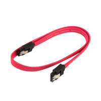 Кабель (интерфейсный, Serial  ATA, 40 см., с защелкой, красный)