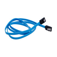 Кабель (интерфейсный, Serial  ATA, 30 см., с защелкой, синий)