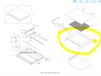 Стекло Samsung JC63-01007A (сканера в сборе, Samsung SCX-4200/4220, б/у.)