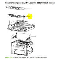 Панель HP Q6503-60101 (управления в сборе, HP LJ 3052/3055, б.у.)