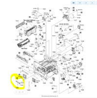Датчик HP RM1-8438 (температуры, HP LJ M601/602/603, разбор)