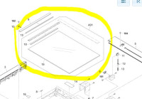 Стекло Kyocera 302KK94490 (стола оригинала в сборе, Kyocera TASKalfa 180/181/220/221, разбор)