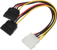 Кабель Gembird CC-SATA-PSY (20 см., разветвитель, Molex -> 2 x Serial  ATA)