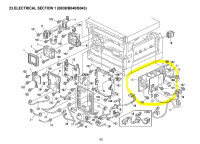 Плата Ricoh AZ230082 (питания, Ricoh Aficio 1018, разбор)