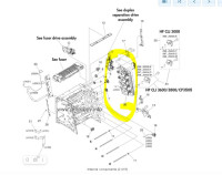 Редуктор HP RM1-2751 (главный, HP CLJ CP3505/3600/3800, разбор) Редуктор HP RM1-2751 (главный, HP CLJ CP3505/3600/3800, разбор)