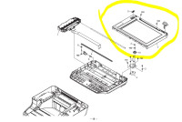 Рамка Kyocera 302LW94100 (верхняя со стеклами, Kyocera M2030/2530/2535, разбор)